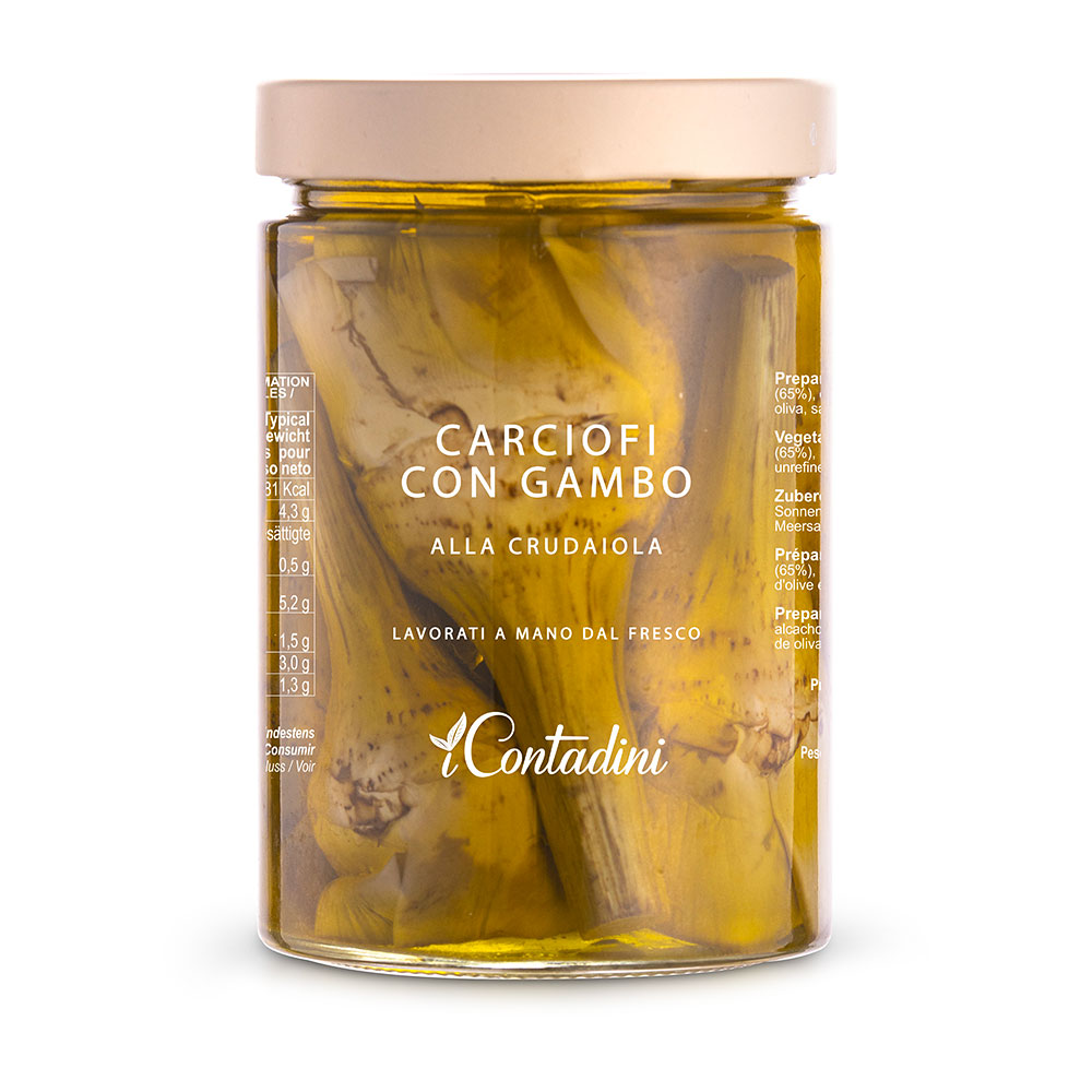 Carciofo con gambo alla crudaiola 520g